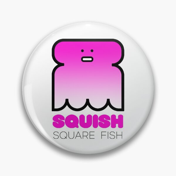 Item preview, Fun Fish Squish Square Fish Pink designed and sold by Quooki.