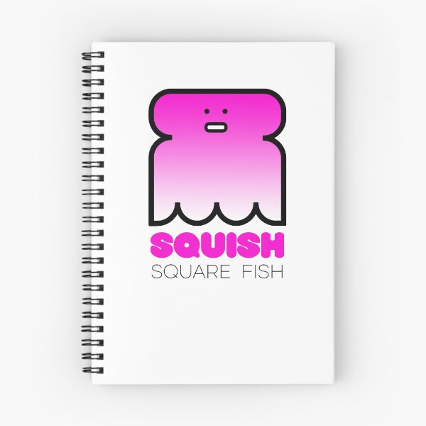 Item preview, Fun Fish Squish Square Fish Pink designed and sold by Quooki.
