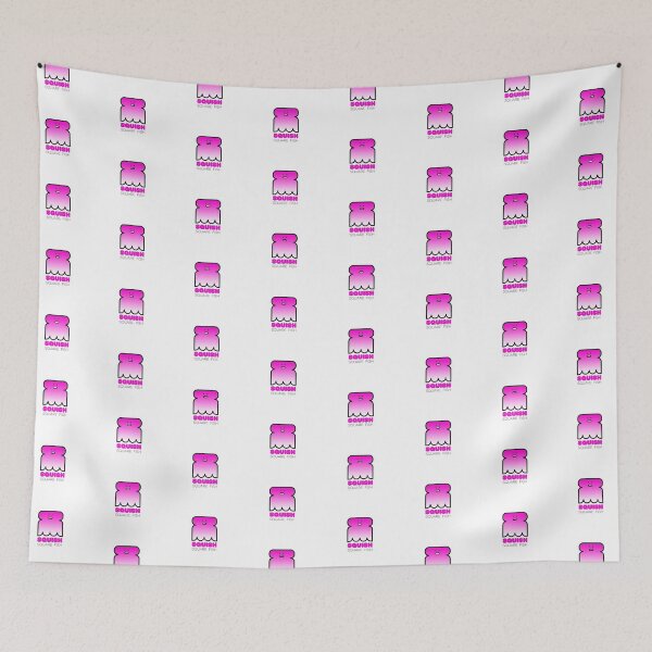 Item preview, Fun Fish Squish Square Fish Pink designed and sold by Quooki.