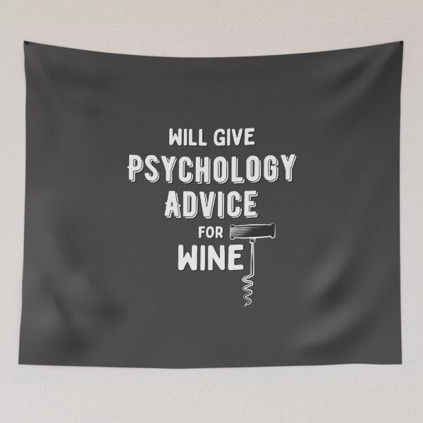 Item preview,  Will give Psychology Advice for Wine (White) designed and sold by Millenial Designs.
