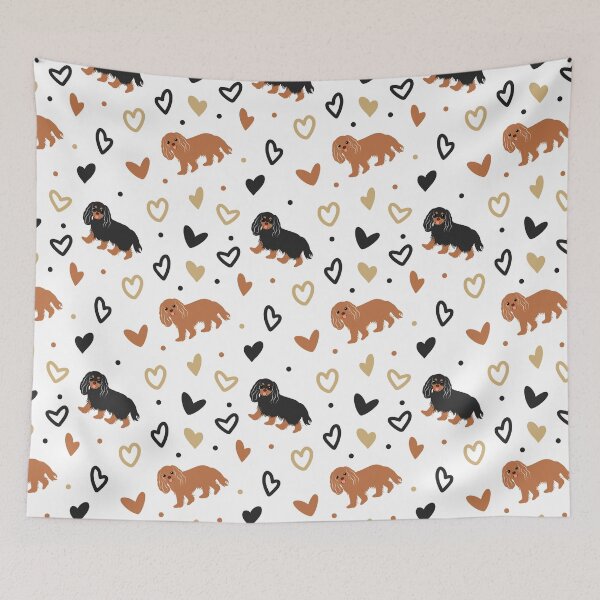 Item preview, Love Cavalier King Charles Spaniel - Black and Tan designed and sold by Lulupainting.