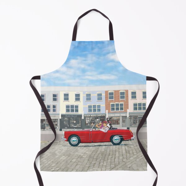 Item preview, Red Sprite/Midget with Great Dane! designed and sold by Bigs66.