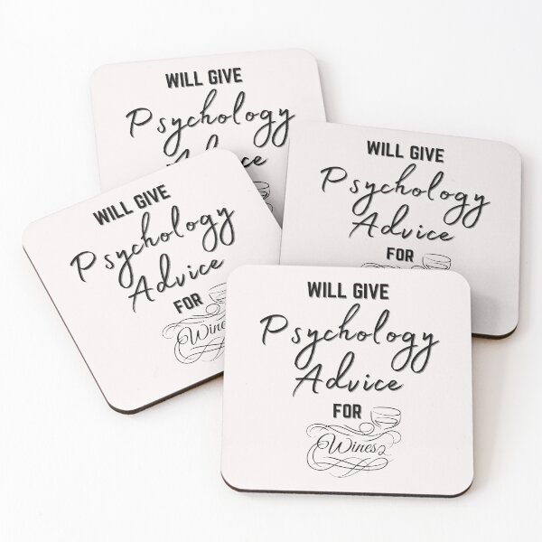 Item preview, Will give Psychology Advice for Wine #2 (Black) designed and sold by Millenial Designs.