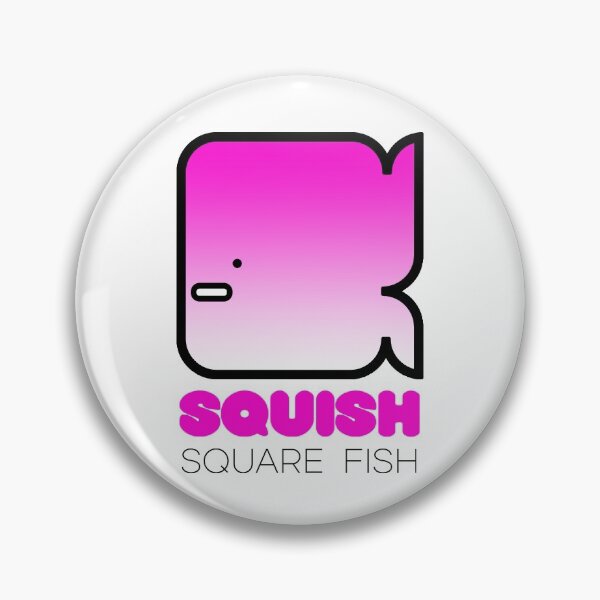 Item preview, Fun Fish Squish Square Fish Pink designed and sold by Quooki.