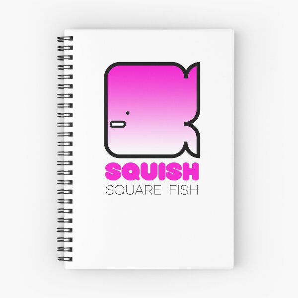 Item preview, Fun Fish Squish Square Fish Pink designed and sold by Quooki.