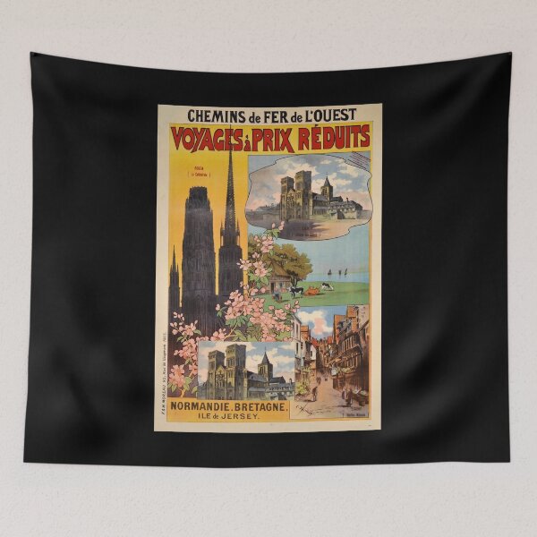 Item preview, retro classic OUEST Voyages poster designed and sold by CorasPosters.
