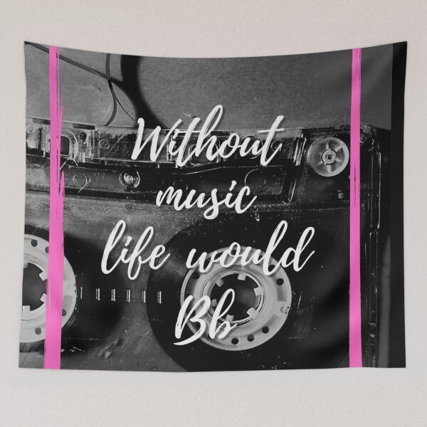 Item preview, without music life would be flat designed and sold by blurry-mind.
