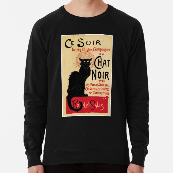 Le Chat Noir The Black Cat Art Nouveau Vintage Lightweight