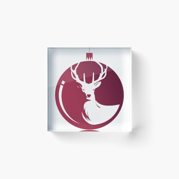 Item preview, Christmas Stag Bauble Red designed and sold by Carrihill.