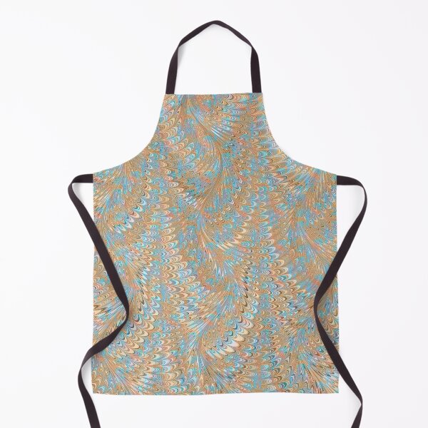 Item preview, Ebru Marbled Design in Blue & Gold designed and sold by ReesDesigns.