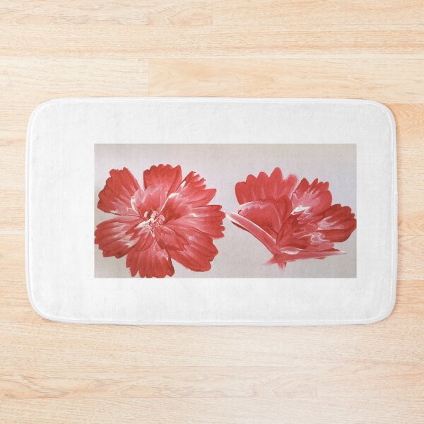 Item preview, Hand Painted Oil Paint Tropical Red Hibiscus Flowers designed and sold by UncleStuScience.