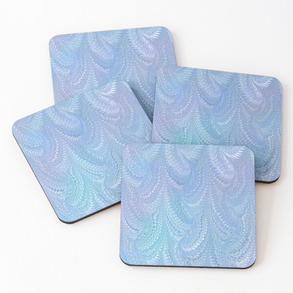 Item preview, Ebru Marbled Design in Blue  designed and sold by ReesDesigns.