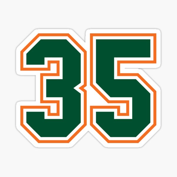 Rickey Henderson #35 Jersey Number Sticker for Sale by StickBall