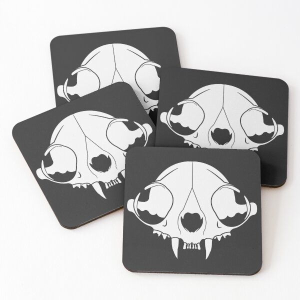 Item preview, Cat Skull White designed and sold by SpitsPixels.