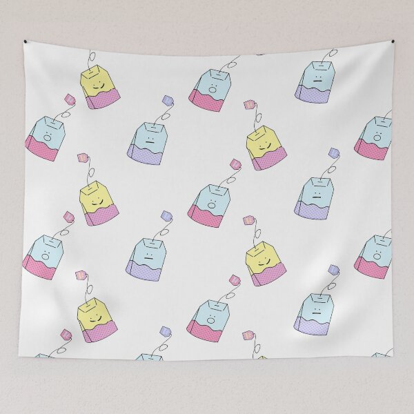 Item preview, Cute Tea Bag Pattern designed and sold by RicePaste.