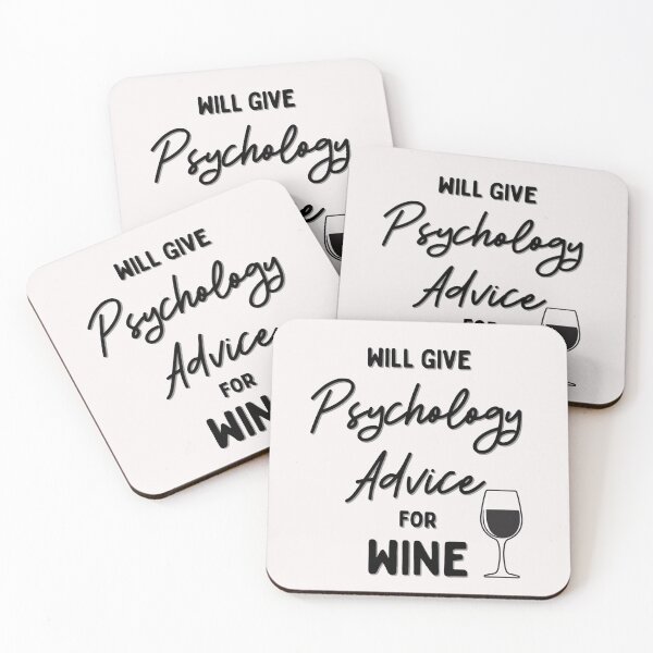 Item preview,  Will give Psychology Advice for Wine #4 (Black) designed and sold by Millenial Designs.