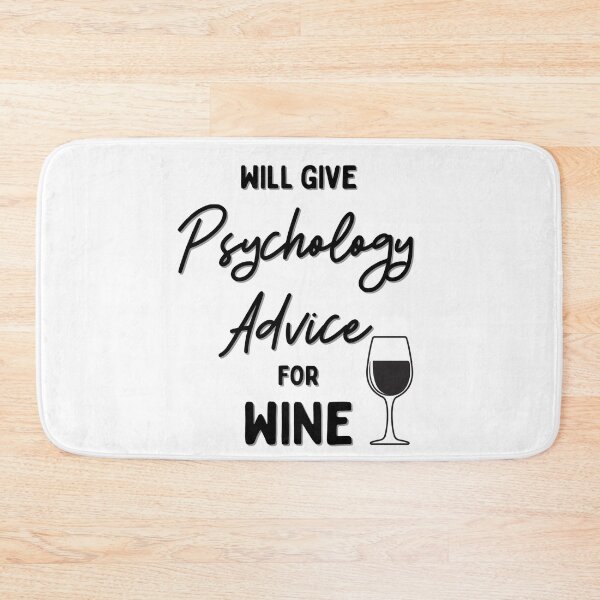 Item preview,  Will give Psychology Advice for Wine #4 (Black) designed and sold by Millenial Designs.