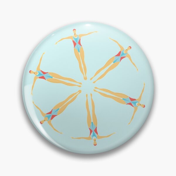 Item preview, Synchronized Swimming.  Artistic swimmers in a synchro team.  Synchronized swimmer designed and sold by LoveSynchro.