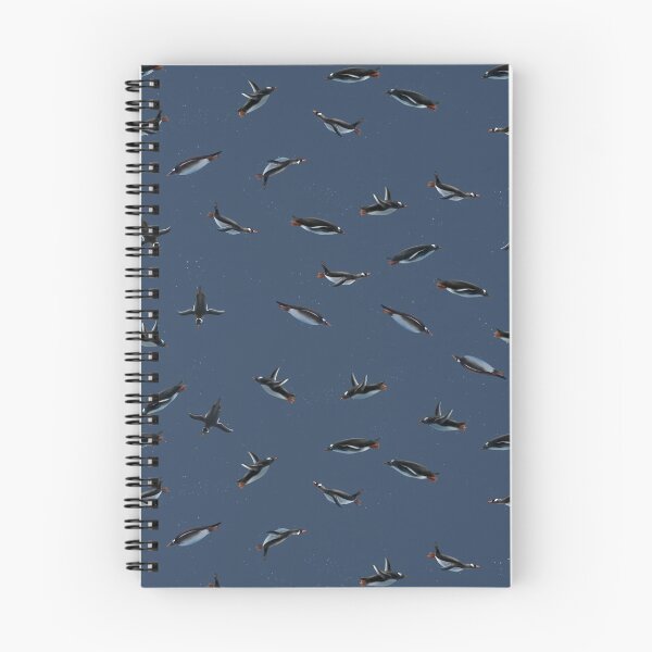 Item preview, Swimming Gentoo Penguins (blue) designed and sold by Doodle-Pip.