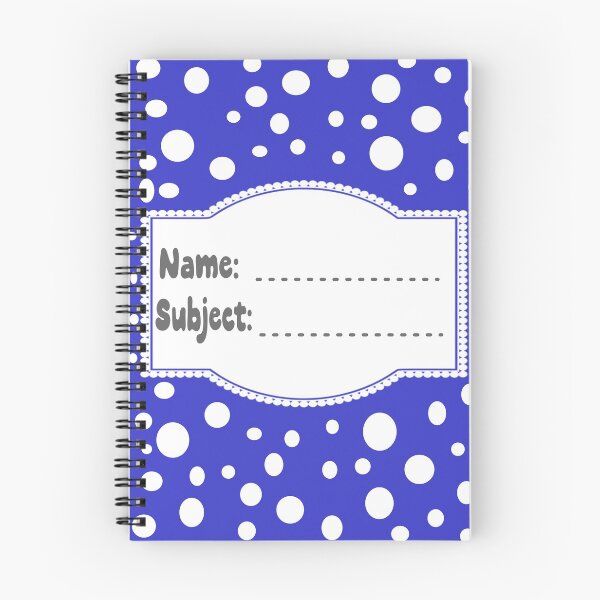 Item preview, A Blue and White Notebook Design designed and sold by The Merch.