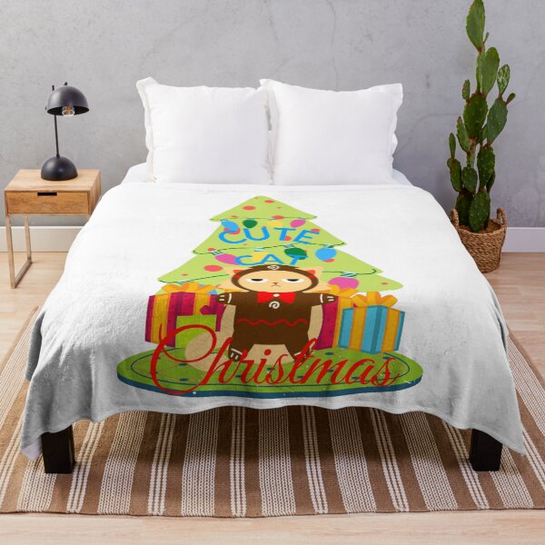 Item preview, CUTE CAT CHRISTMAS Thanksgiving Christmas Winter Fall Design designed and sold by LevelUpMerch.