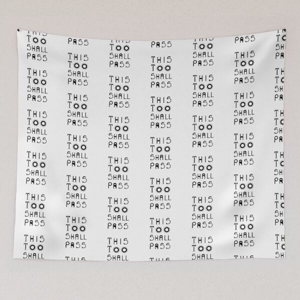 Item preview, Copy of  This Too Shall Pass - handmade letters - Black and white - Minimal designed and sold by BDLVandFriends.
