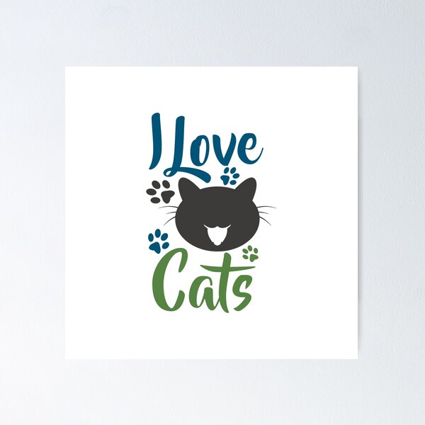 Item preview, i love cats t-shirts designed and sold by redaaid.