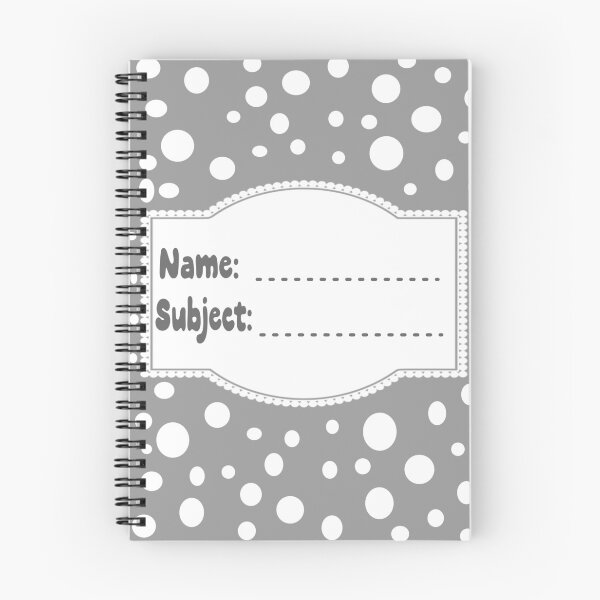 Item preview, A Grey and White Notebook Design designed and sold by The Merch.