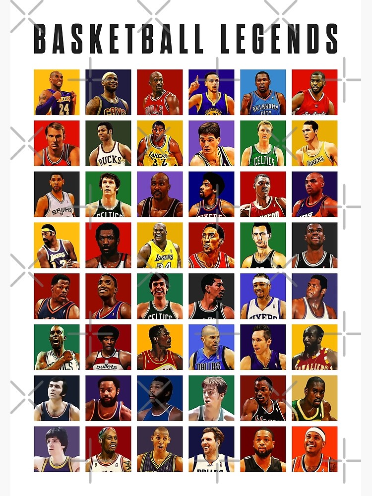 Disover Basketball Legends Premium Matte Vertical Poster