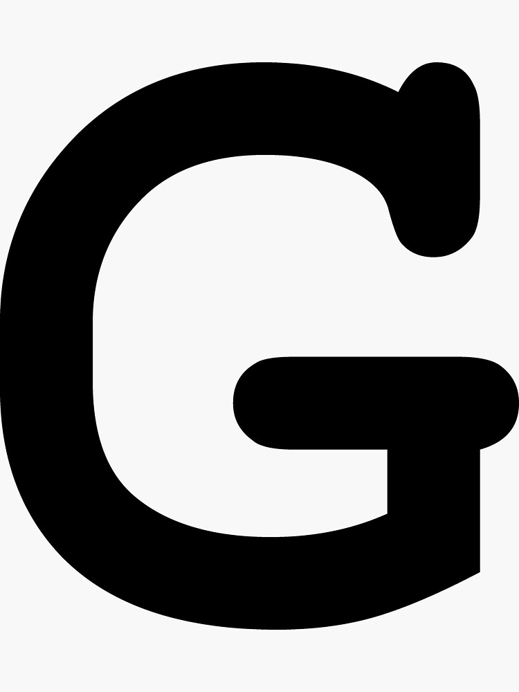 "Typewriter letter G" Sticker for Sale by Alphabetss Redbubble