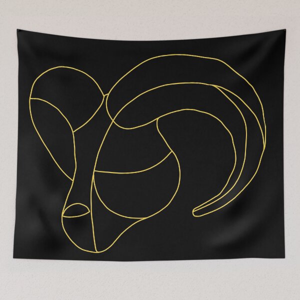 Item preview, Aries gold zodiac sign  designed and sold by ciaobebo.