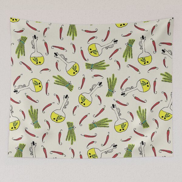 Item preview,   Funny Kitchen Seamless Patterns  designed and sold by labatchino10.