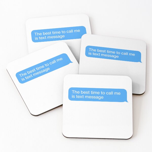 Item preview, Best time to call me is text message designed and sold by D1mon.