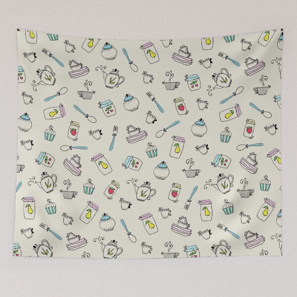 Item preview,   Funny Kitchen Seamless Patterns  designed and sold by labatchino10.