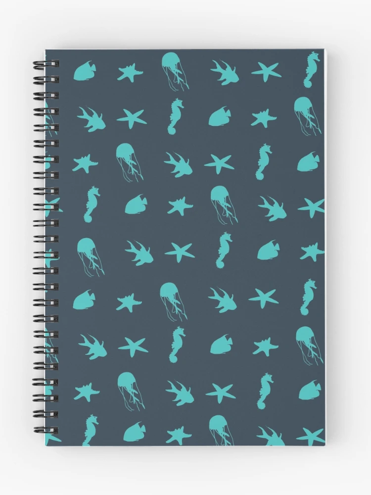 Thumbnail 1 of 3, Journal, fish pattern designed and sold by FandomizedRose.