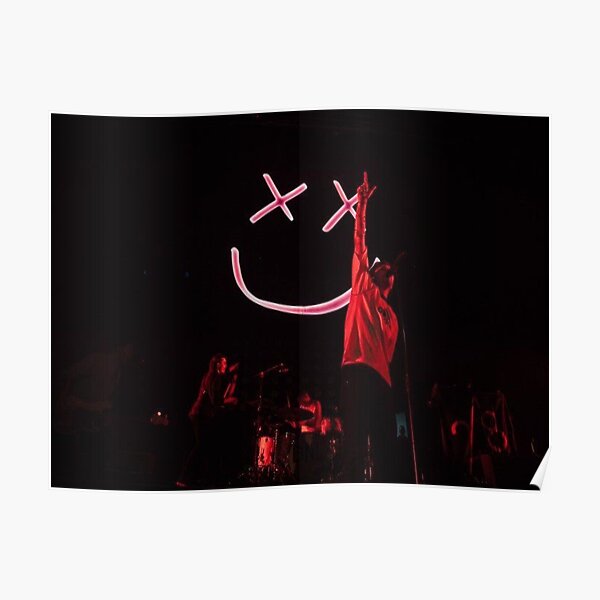 Louis Tomlinson Concert Smiley Face Poster