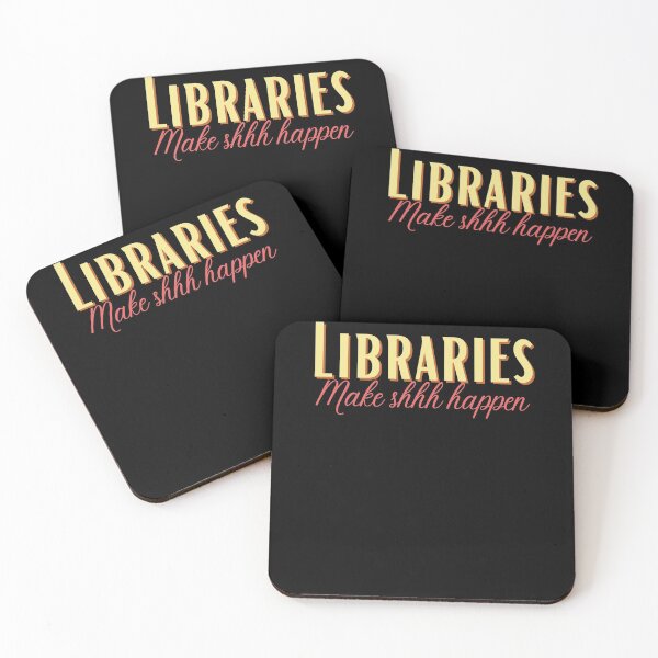 Item preview, Library Humor Bookworm Book Make Shhh Happen designed and sold by Two Left Hands Design.