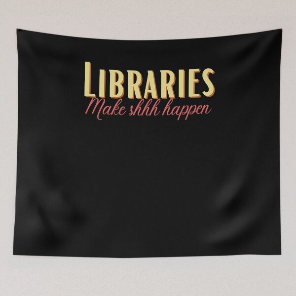 Item preview, Library Humor Bookworm Book Make Shhh Happen designed and sold by Two Left Hands Design.