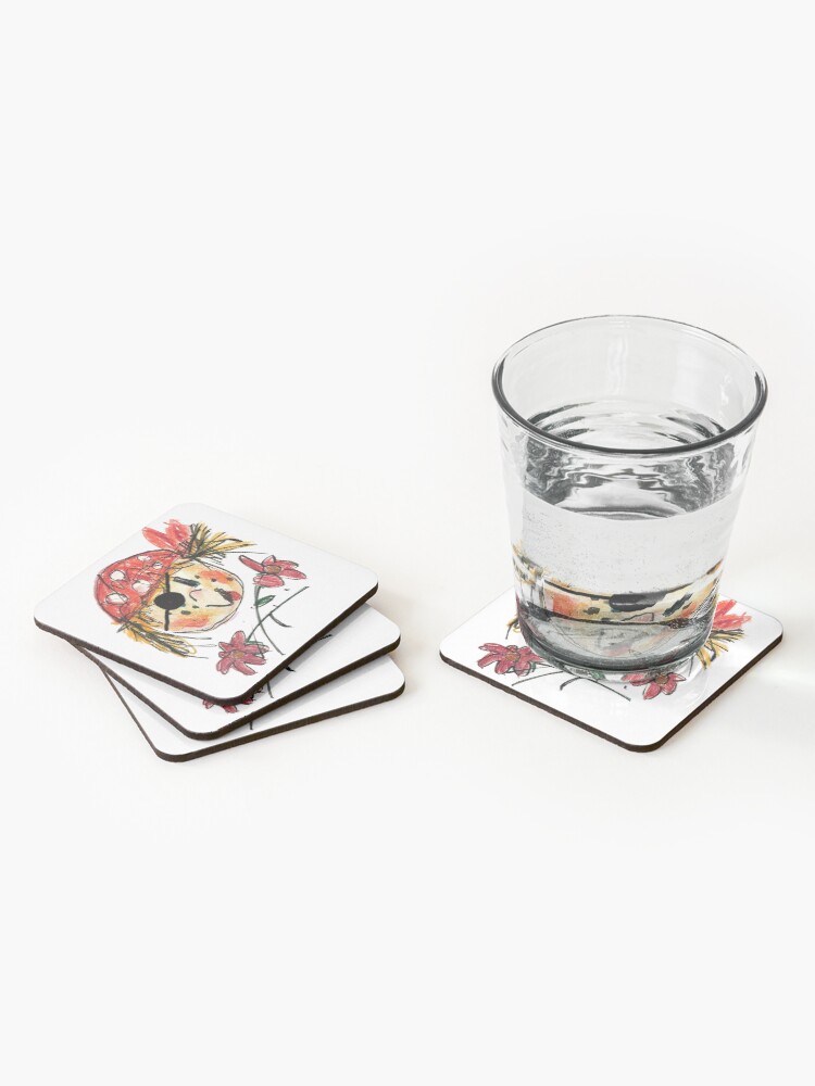 Alternate view of Jolly Rosie Coasters (Set of 4)