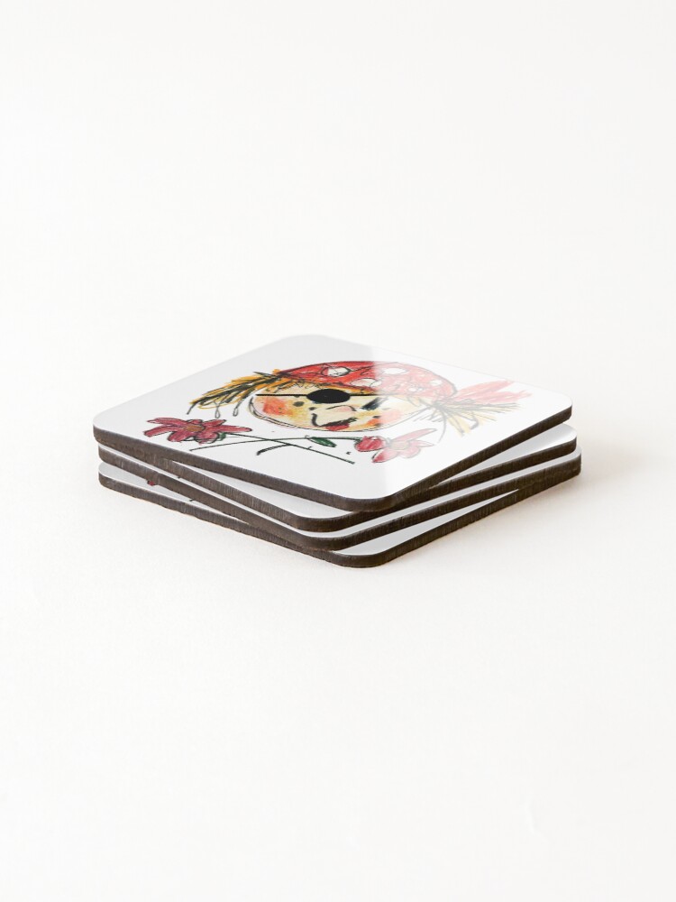 Alternate view of Jolly Rosie Coasters (Set of 4)