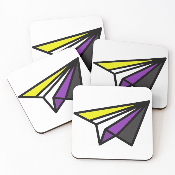 Item preview, Nonbinary Pride Paper Aeroplane designed and sold by california-112.