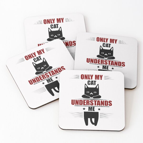 Item preview, only my cat understands me designed and sold by blurry-mind.
