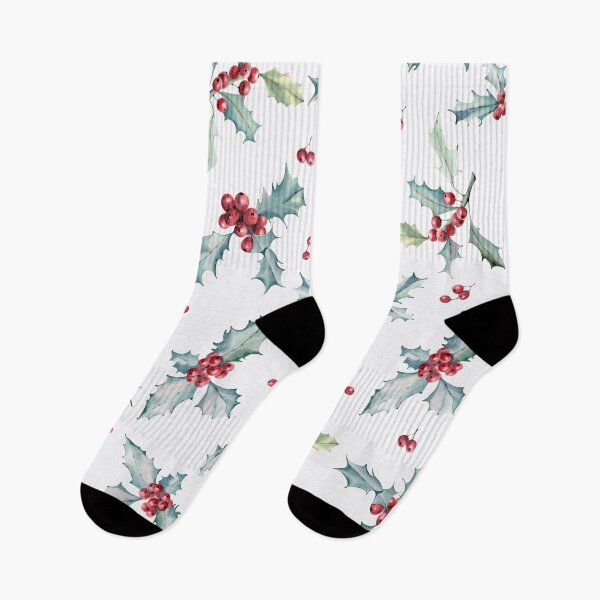 Item preview, Winter Berries Watercolor Pattern designed and sold by Maria Heyens.