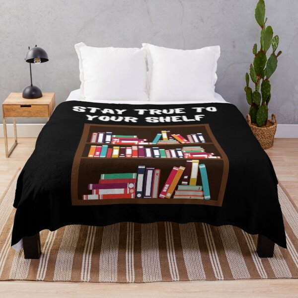 Item preview, Bookworm Stay True To Your Shelf Book Shelf Read designed and sold by Two Left Hands Design.