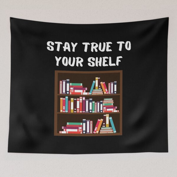 Item preview, Bookworm Stay True To Your Shelf Book Shelf Read designed and sold by Two Left Hands Design.