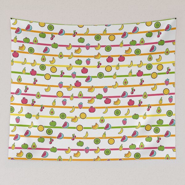Item preview, Cute Fruits Seamless Patterns  designed and sold by labatchino10.