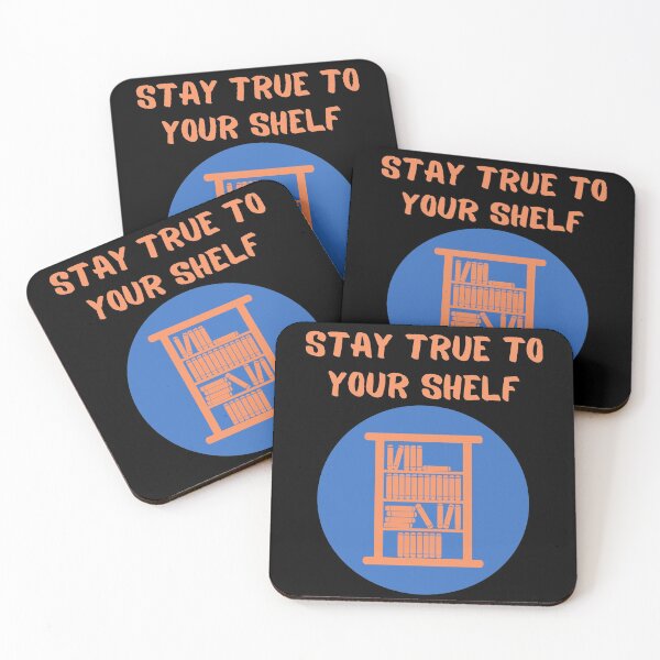 Item preview, Bookworm Stay True To Your Shelf Book Shelf Read designed and sold by Two Left Hands Design.