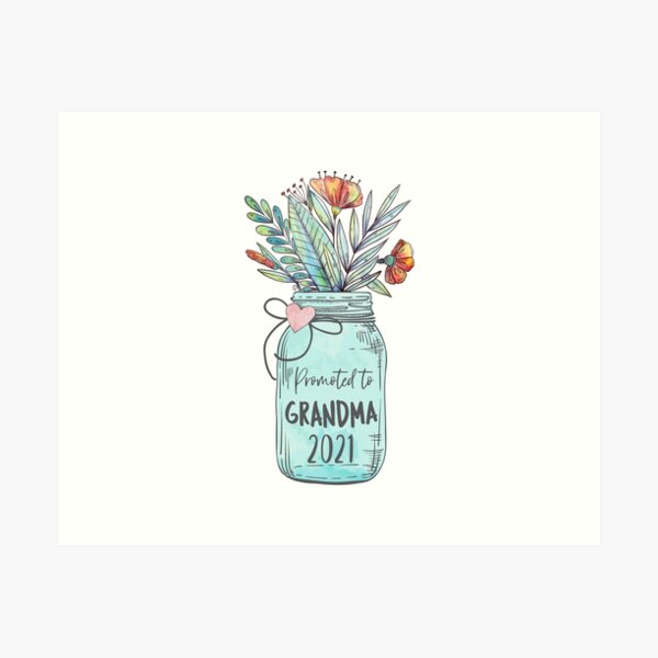 Item preview, Promoted to Grandma Est 2021 - Pregnancy Announcement designed and sold by captainhobbyist.