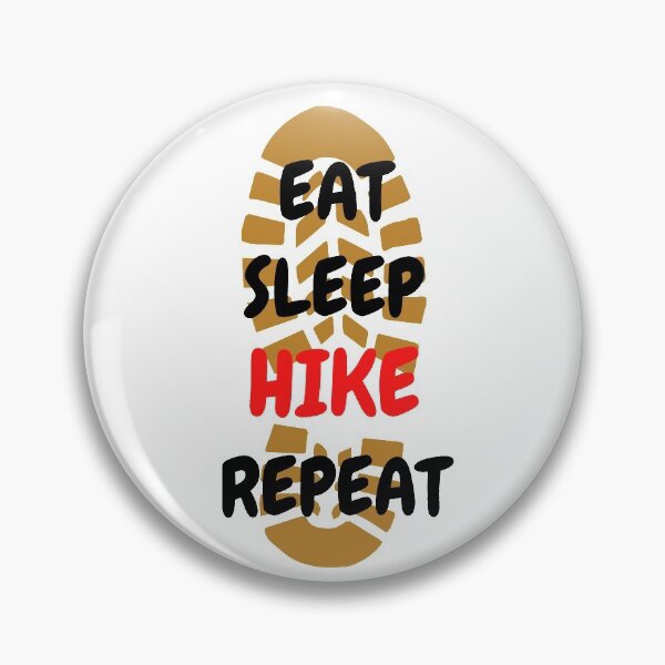 Item preview, Eat Sleep Hike Repeat Footprint designed and sold by LuckyKermit.