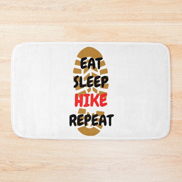 Artikelvorschau, Eat Sleep Hike Repeat Footprint entworfen und verkauft von LuckyKermit.
